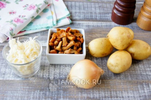 Картошка с грибами в фольге в духовке
